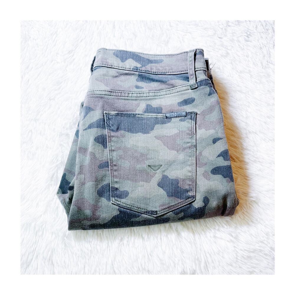 Hudson Barbara Crop Raw Hem Camoflauge Denim Jeans SZ31